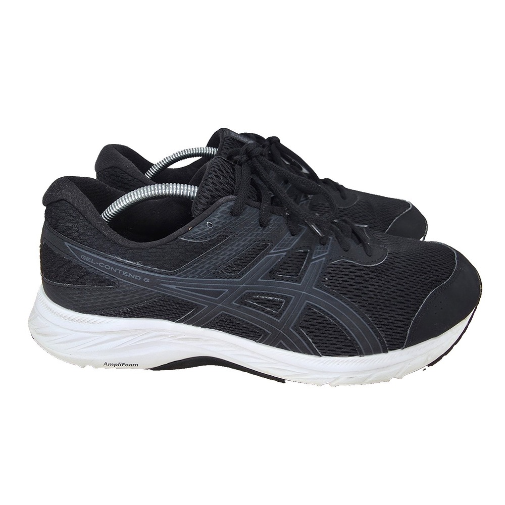ASICS Gel Contend 6 Running Shoes Mens 11.5 Extra Wide Black Sneakers 1011A666